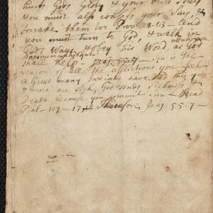 a page of handwritten text
