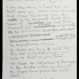 a page of handwritten text