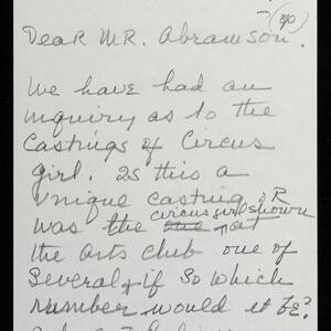 a page of handwritten text