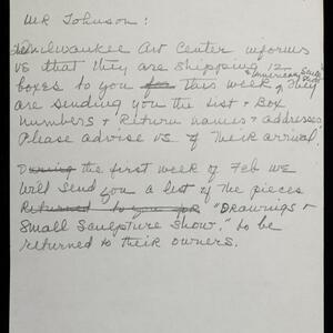 a page of handwritten text