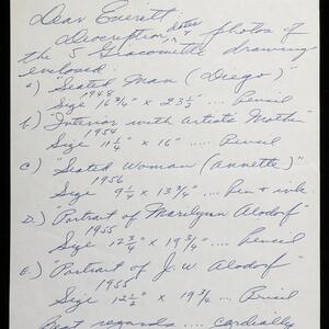 a page of handwritten text
