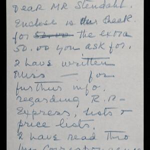 a page of handwritten text