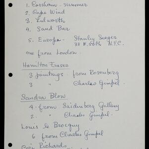 a page of handwritten text