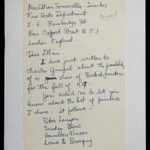 a page of handwritten text