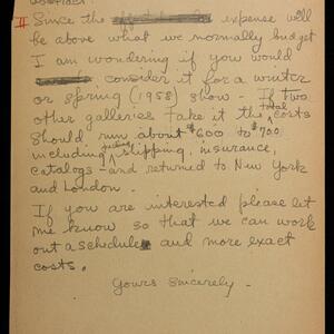 a page of handwritten text