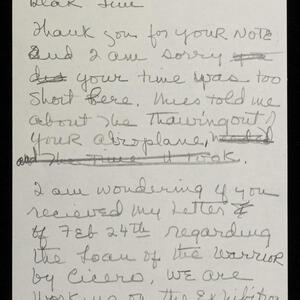 a page of handwritten text