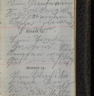 a page of handwritten text