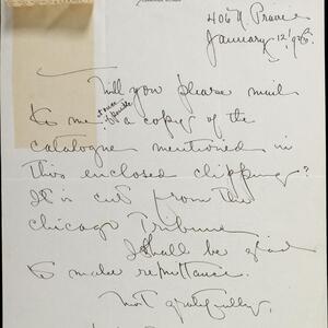 a page of handwritten text