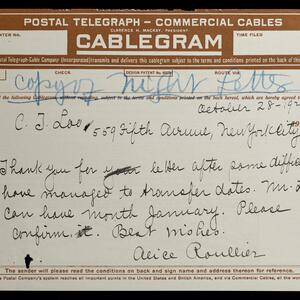 a page of handwritten text