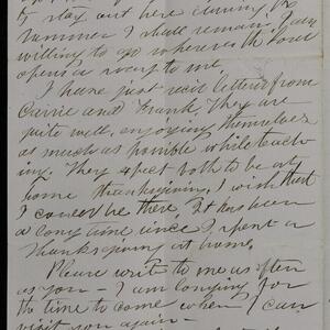 a page of handwritten text