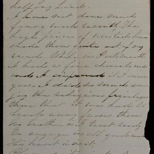 a page of handwritten text