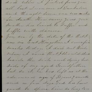 a page of handwritten text