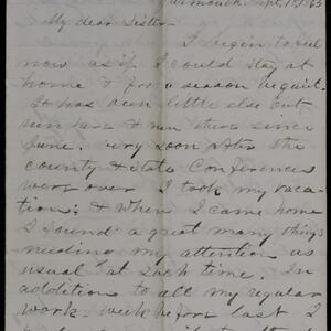 a page of handwritten text