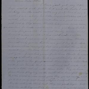 a page of handwritten text