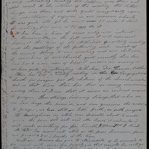 a page of handwritten text