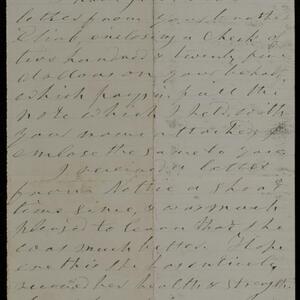 a page of handwritten text