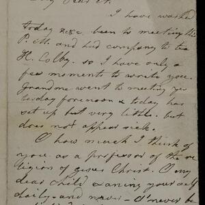 a page of handwritten text