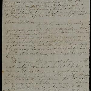 a page of handwritten text