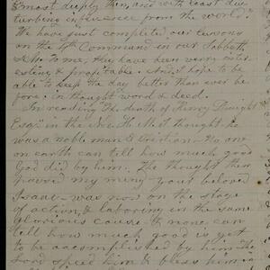 a page of handwritten text