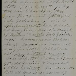 a page of handwritten text