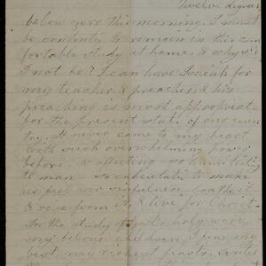 a page of handwritten text