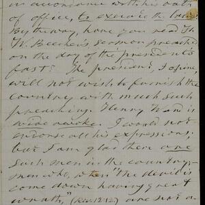 a page of handwritten text