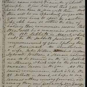a page of handwritten text