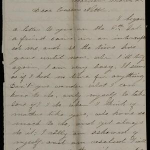 a page of handwritten text