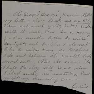 a page of handwritten text