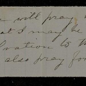 a page of handwritten text