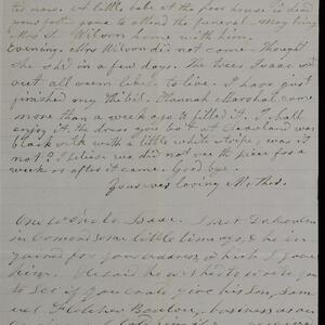a page of handwritten text
