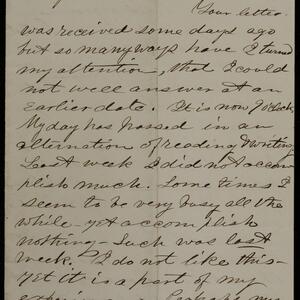 a page of handwritten text