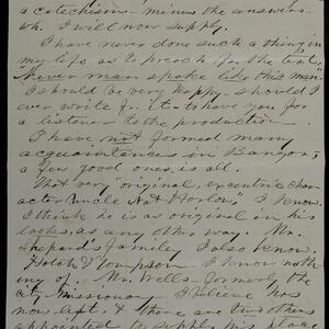 a page of handwritten text