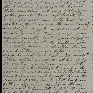 a page of handwritten text