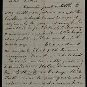 a page of handwritten text