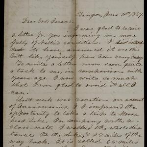 a page of handwritten text