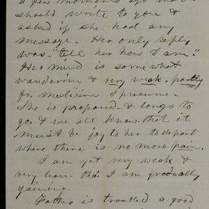 a page of handwritten text