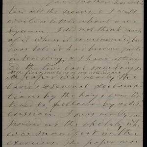 a page of handwritten text