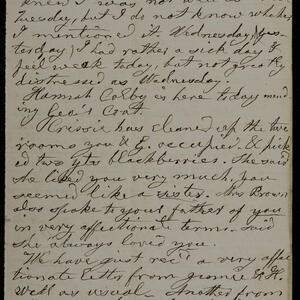 a page of handwritten text