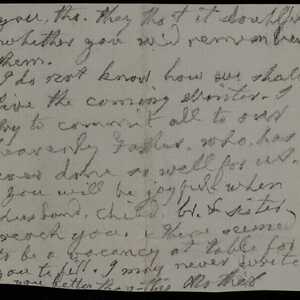 a page of handwritten text