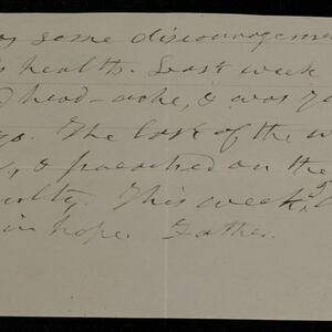 a page of handwritten text