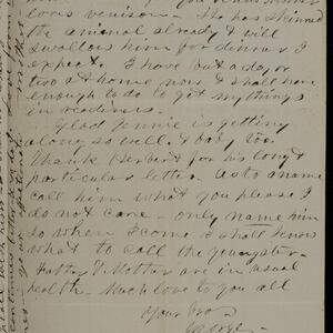 a page of handwritten text