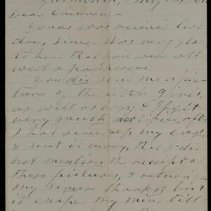 a page of handwritten text