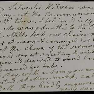 a page of handwritten text