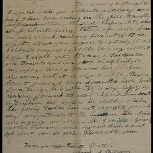 a page of handwritten text