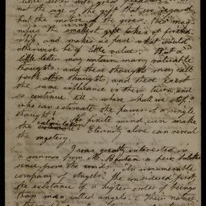 a page of handwritten text