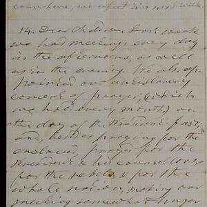 a page of handwritten text