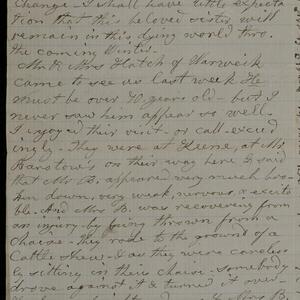 a page of handwritten text