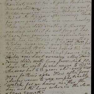 a page of handwritten text