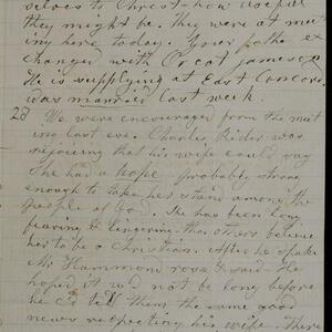 a page of handwritten text